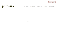 Tablet Screenshot of percasso.com